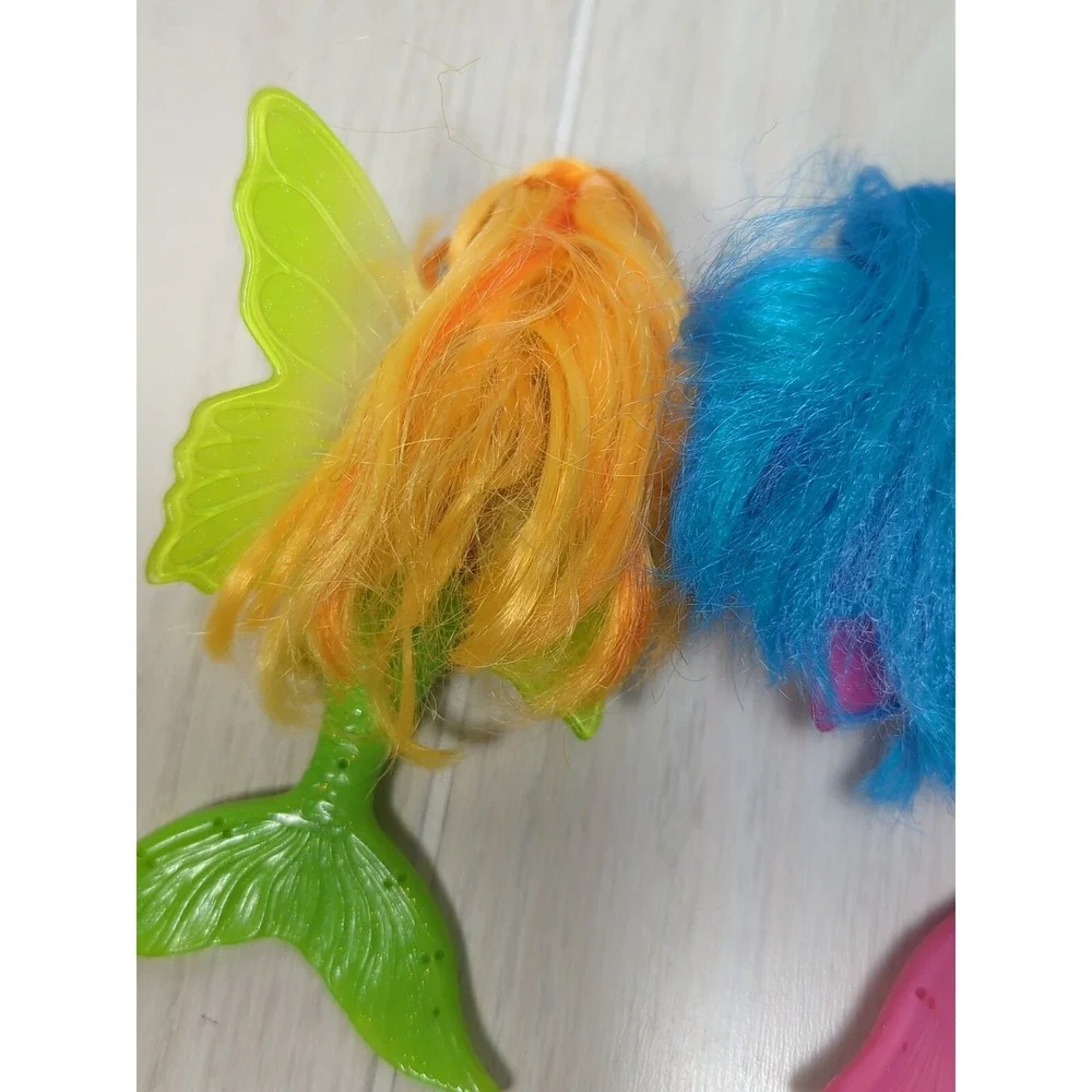 Swimways‎ Fairy Tails Mermaid dolls pink blue green w/ combs water toys